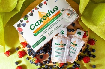 GAXODUS®, yang mengandungi pelbagai bahan yang mungkin mendukung kesihatan usus.